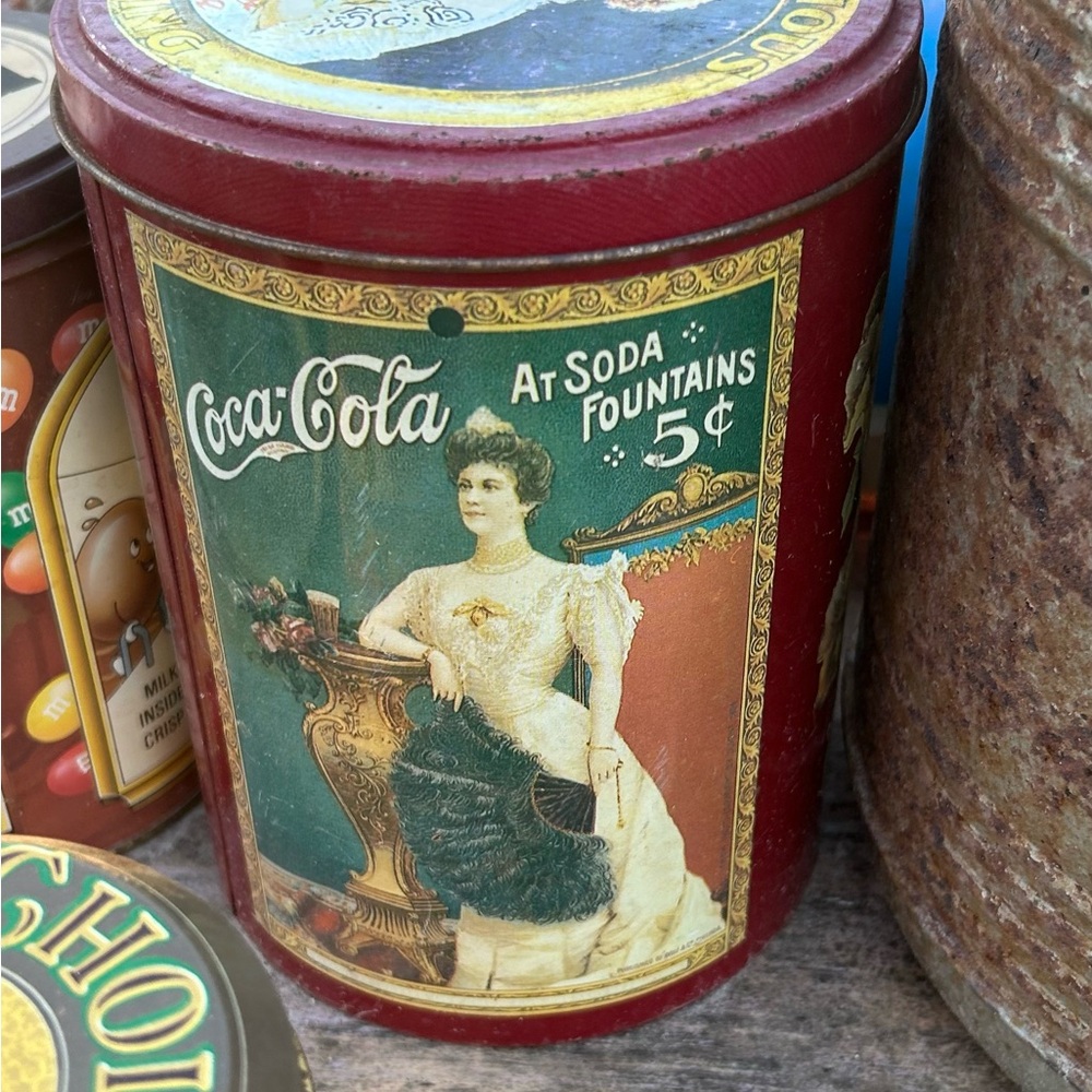 Vintage Coca-Cola Tin Can